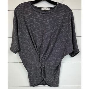 Chance or Fate Gray Short Sleeve Blouse Women's Size XS